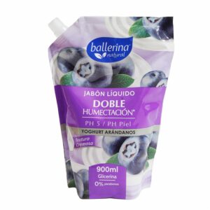 Jabón Líquido De Yogurt Con Arándanos Doy Pack BALLERINA 900 Ml