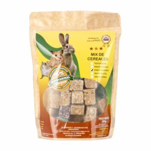 Alimento Para Conejos Cuyes Y Hamsters Snack Sabores NUTRYANIMAL 350 G