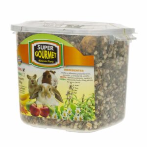 Alimento Para Conejos Cuyes Y Hamsters Gourmet Frutal NUTRYPETS 800 G