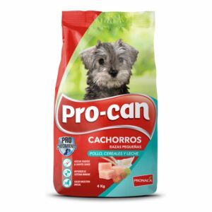 Alimento Para Perros Cachorros Razas Pequeñas Pollo Cereales Y Leche PRO-CAN 4 Kg
