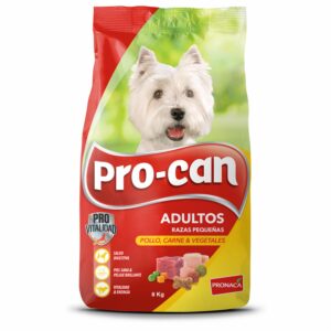 Alimento Para Perros Adultos Razas Pequeñas Pollo Carne Y Vegetales PRO-CAN 8 Kg