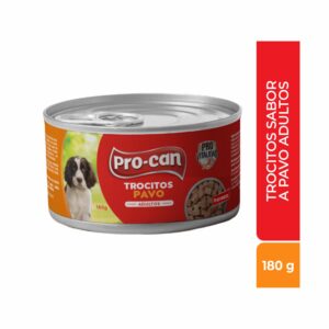 Alimento Húmedo Para Perros Adultos Sabor A Pavo PRO-CAN 180 G