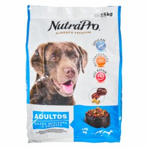 Alimento Para Perros Adultos Razas Mediana Y Grande NUTRAPRO 7500 G