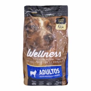 Alimento Para Perros Super Premium Adultos Razas Medianas y Grandes WELLNESS 2500 G