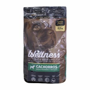 Alimento Para Perros Super Premium Cachorros Razas Medianas Y Grandes WELLNESS 2500 G