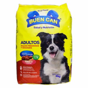 Alimento Para Perros Adulto Raza Mediana Grande Sabor A Carne BUEN CAN 8 Kg