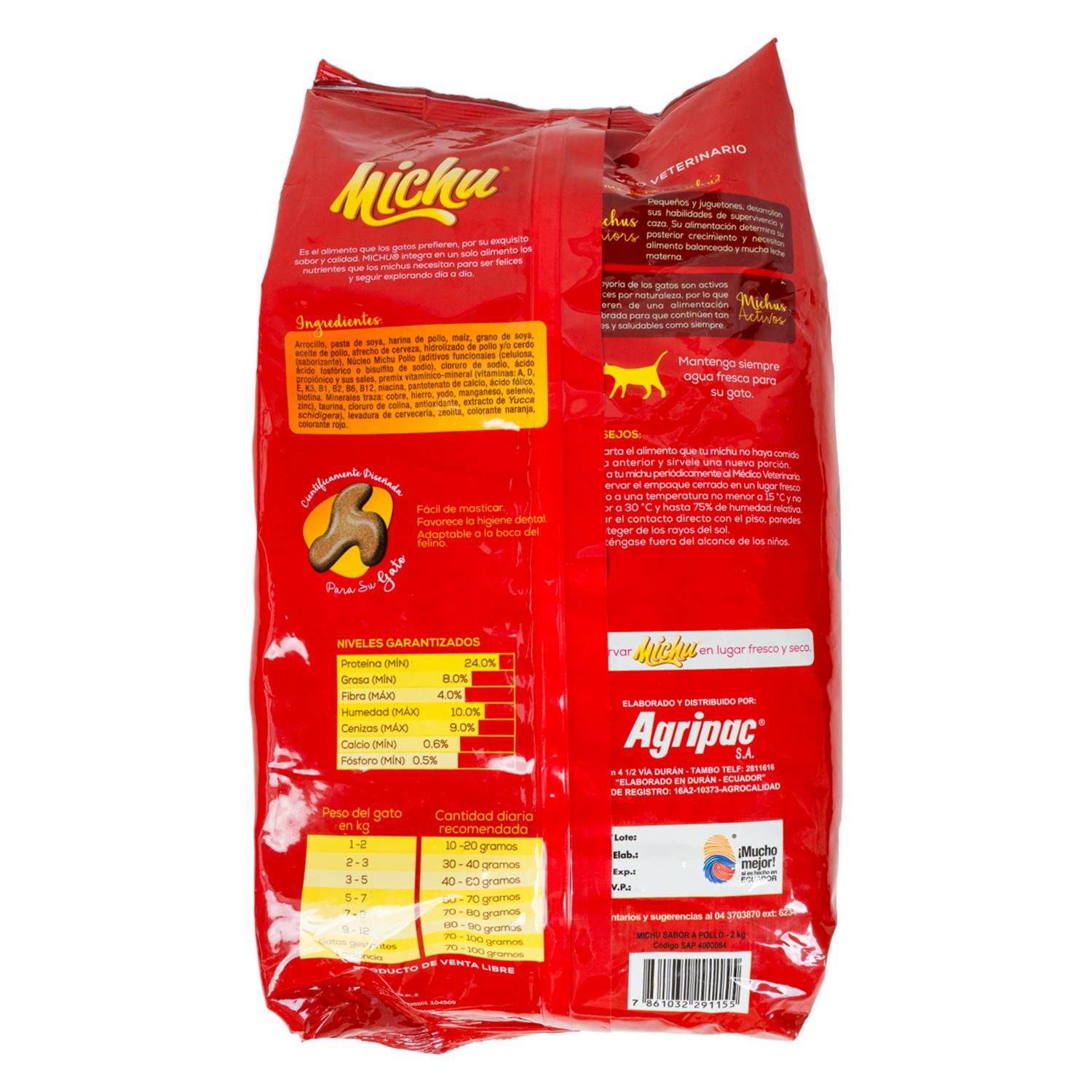 Alimento Para Gatos Adultos MICHU 2000 G - Imagen 2