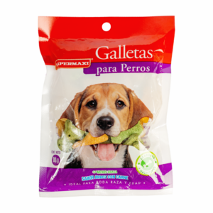 Galletas Para Perros Toda Raza Y Edad Sabor Arroz Con Carne SUPERMAXI 80 G