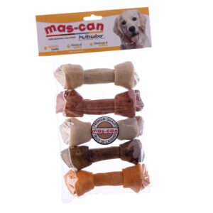 Alimento Para Perros Huesos Multisabor 5-6 MAS-CAN Pack 5 Uds