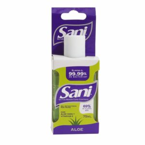 Gel Antibacterial Para Manos Con Aloe Vera SANI 75 Ml