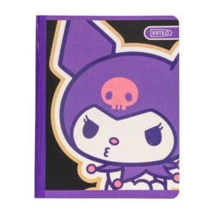 Cuaderno Cosido 2 Líneas Diseño Kuromi ESTILO 100 Hojas