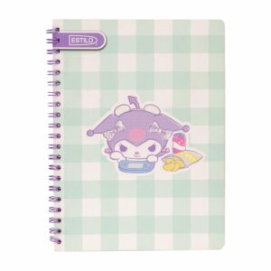Cuaderno Universitario 2 Líneas Diseño Kuromi ESTILO 100 Hojas