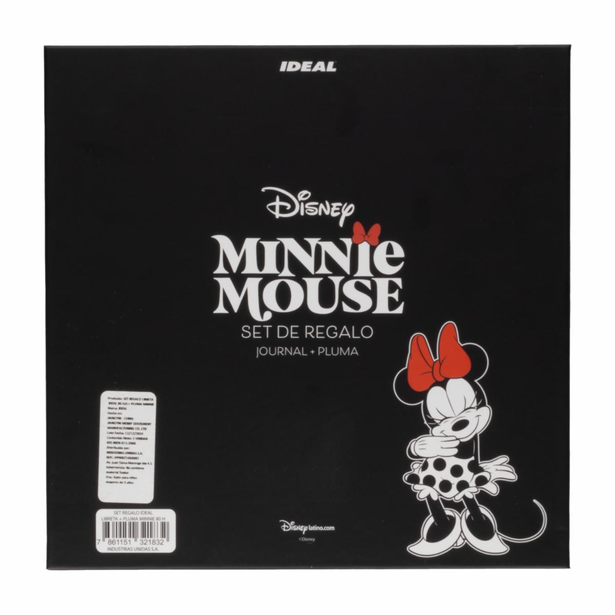 Set Libreta Diseño Minnie IDEAL 80 Hojas