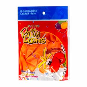 Globo N9 Naranja PARTY COLORS X 10 Uds