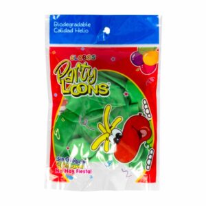 Globo N12 Verde PARTY COLORS X 10 Uds