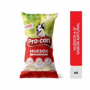 Juguete Para Perro 4 Huesos Sabor Natural PRO-CAN 4-5"