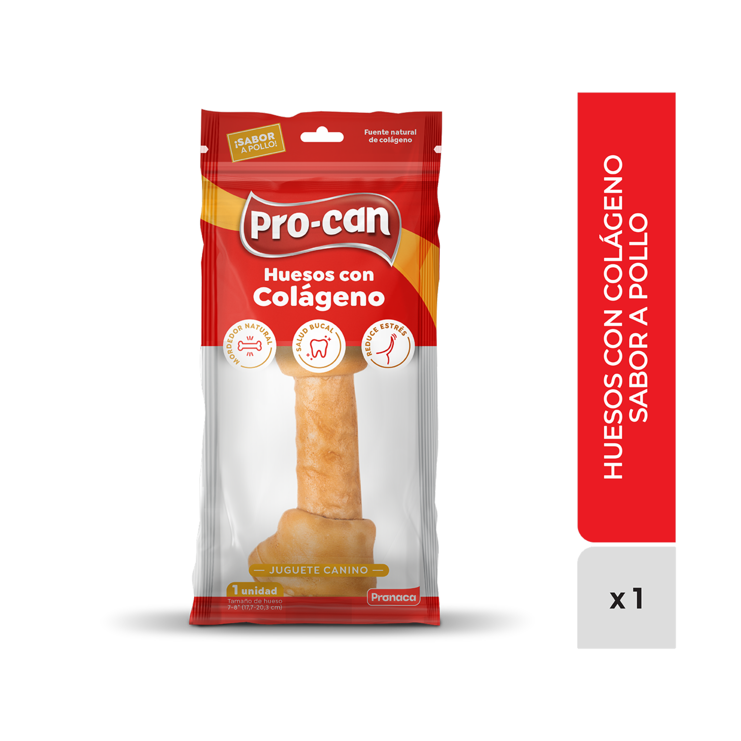 Hueso Para Perro Sabor A Pollo PRO-CAN 7-8" - Imagen 2