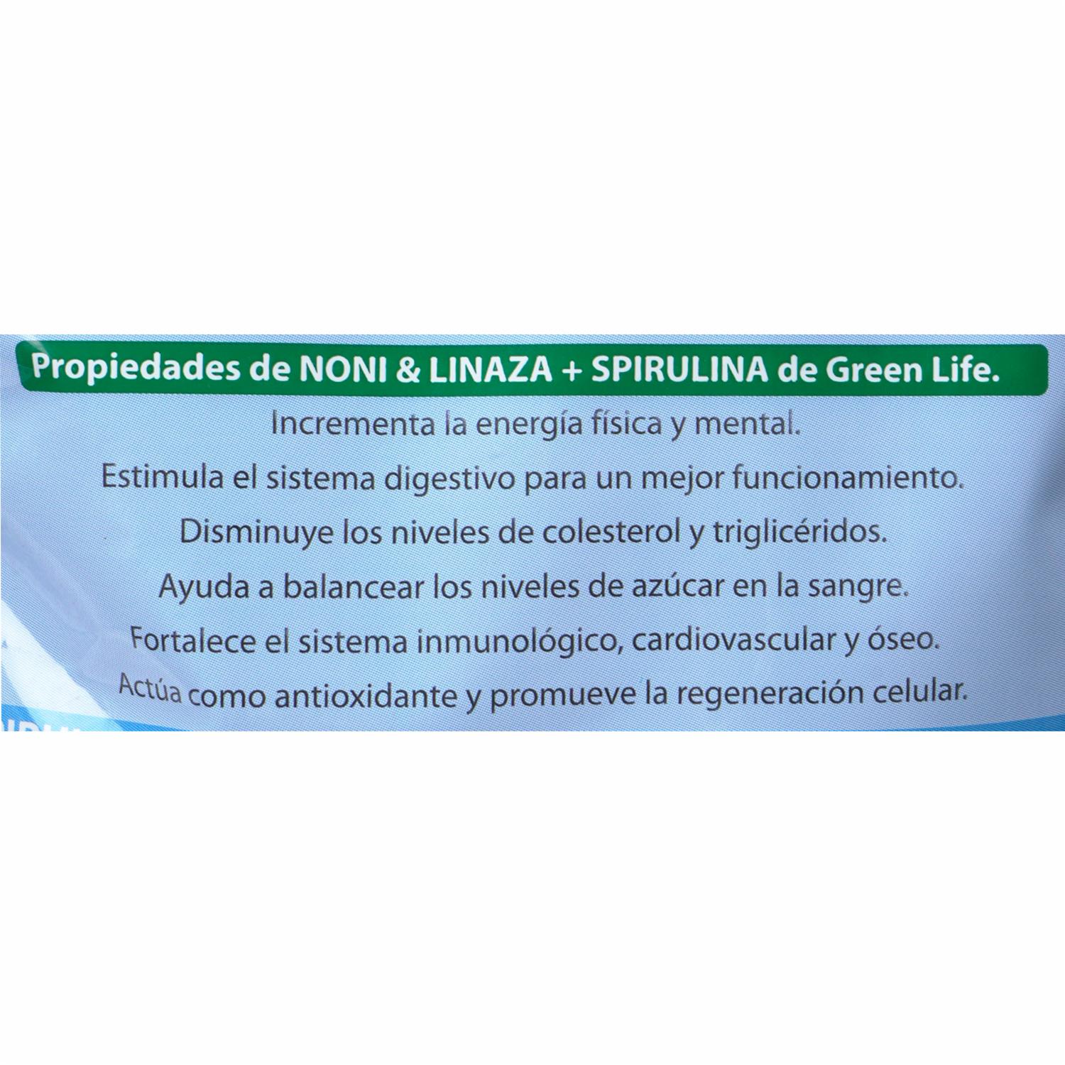 Mix De Noni & Linaza + Spirulina GREEN LIFE 400 G
