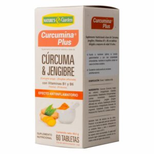 Suplemento Con Cúrcuma Y Jengibre NATURE'S GARDEN 60 u