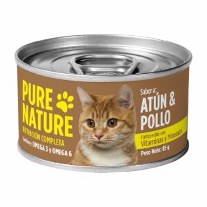 Alimento Húmedo Para Gatos De Atún Con Pollo PURE NATURE 85 G