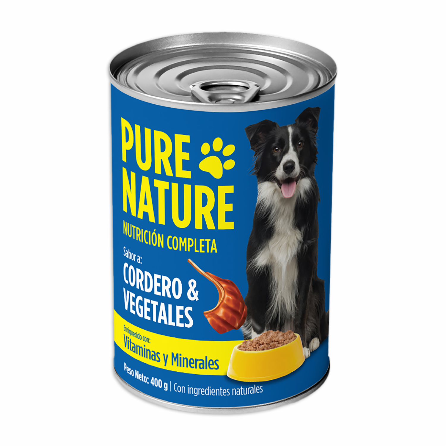 Alimento Húmedo Para Perros Cordero Con Vegetales PURE NATURE 400 G - Imagen 2