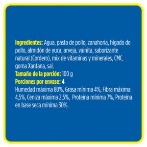 Alimento Húmedo Para Perros Cordero Con Vegetales PURE NATURE 400 G