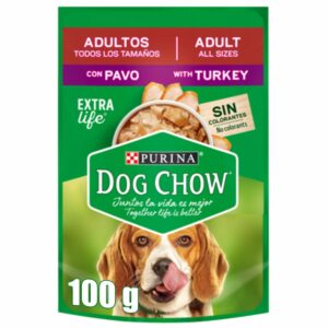 Alimento Húmedo Para Perros Adultos Con Pavo PURINA DOG CHOW 100 G