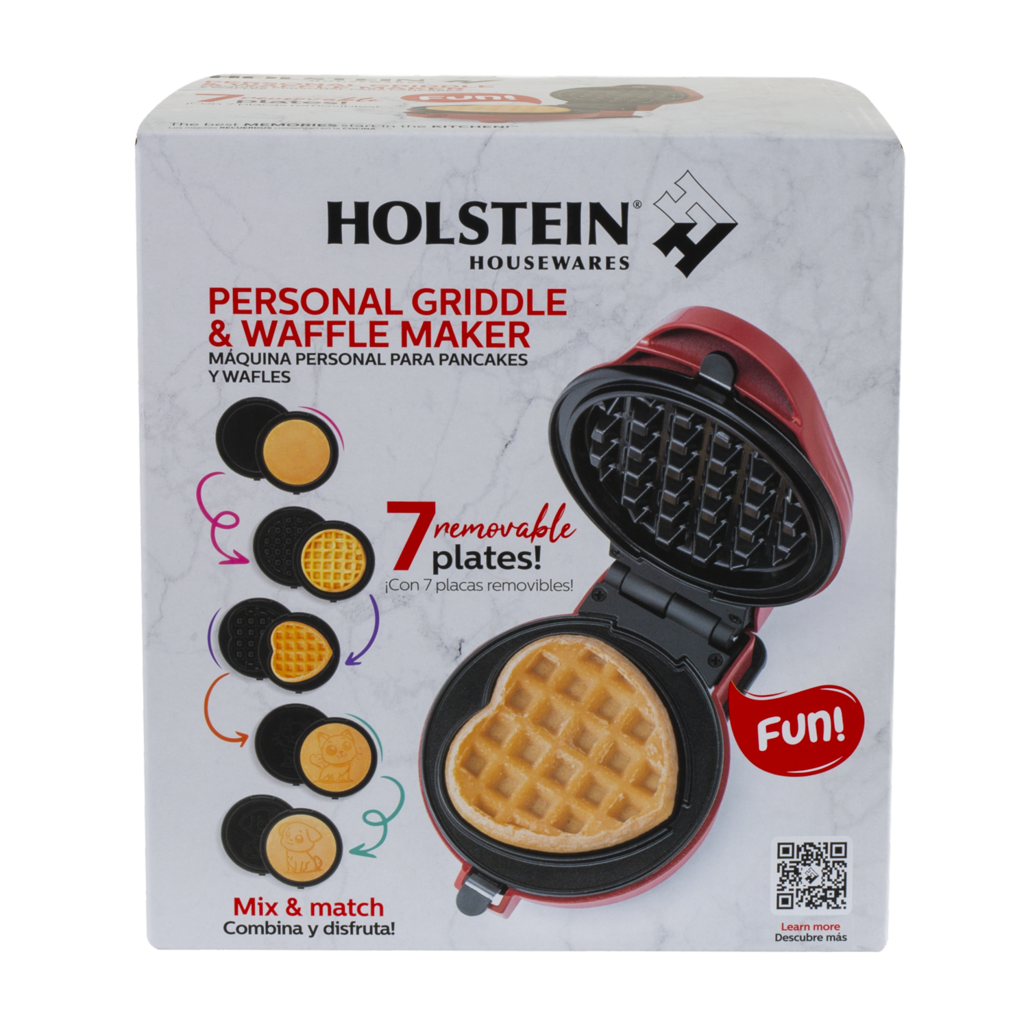Waflera Personal 6 Placas HH-09114023R HOLSTEIN 120 V