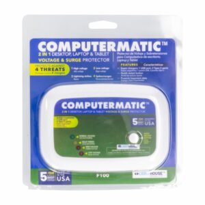Protector De Voltaje Para Computadores Y Laptops COMPUTERMATIC 14x22x5