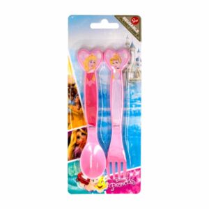 Set Cubiertos Infantil Diseño Disney Princess STOR 2 Piezas