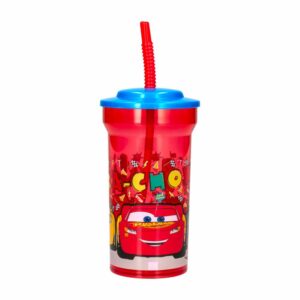 Vaso Con Sorbete Infantil Diseño Cars STOR 460 Ml