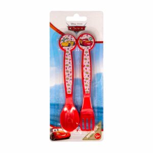 Set Cubiertos Infantil Diseño Cars STOR 2 Piezas