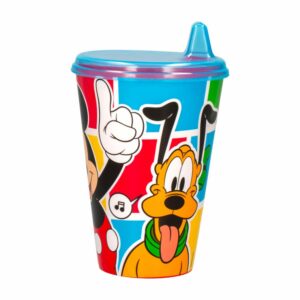 Vaso Con Tapa Infantil Diseño Mickey Mouse STOR 430 Ml