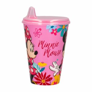 Vaso Con Tapa Infantil Diseño Minnie Mouse STOR 430 Ml