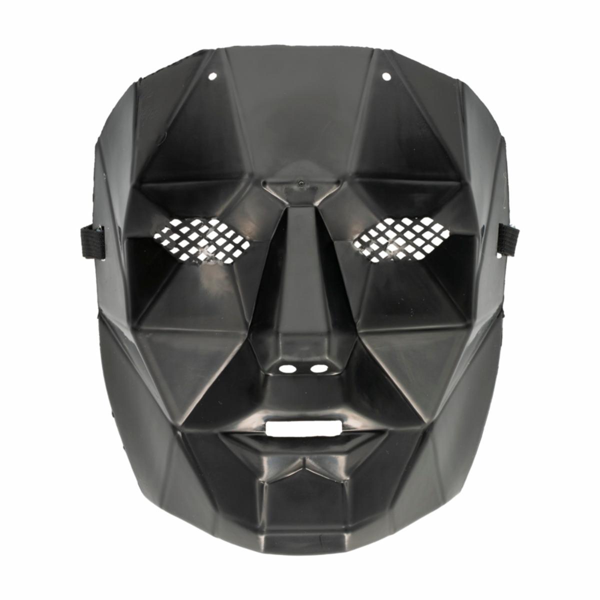 Máscara Romboide Negra IMPORTADORA CUMPLEAÑOS Unidad - Imagen 2