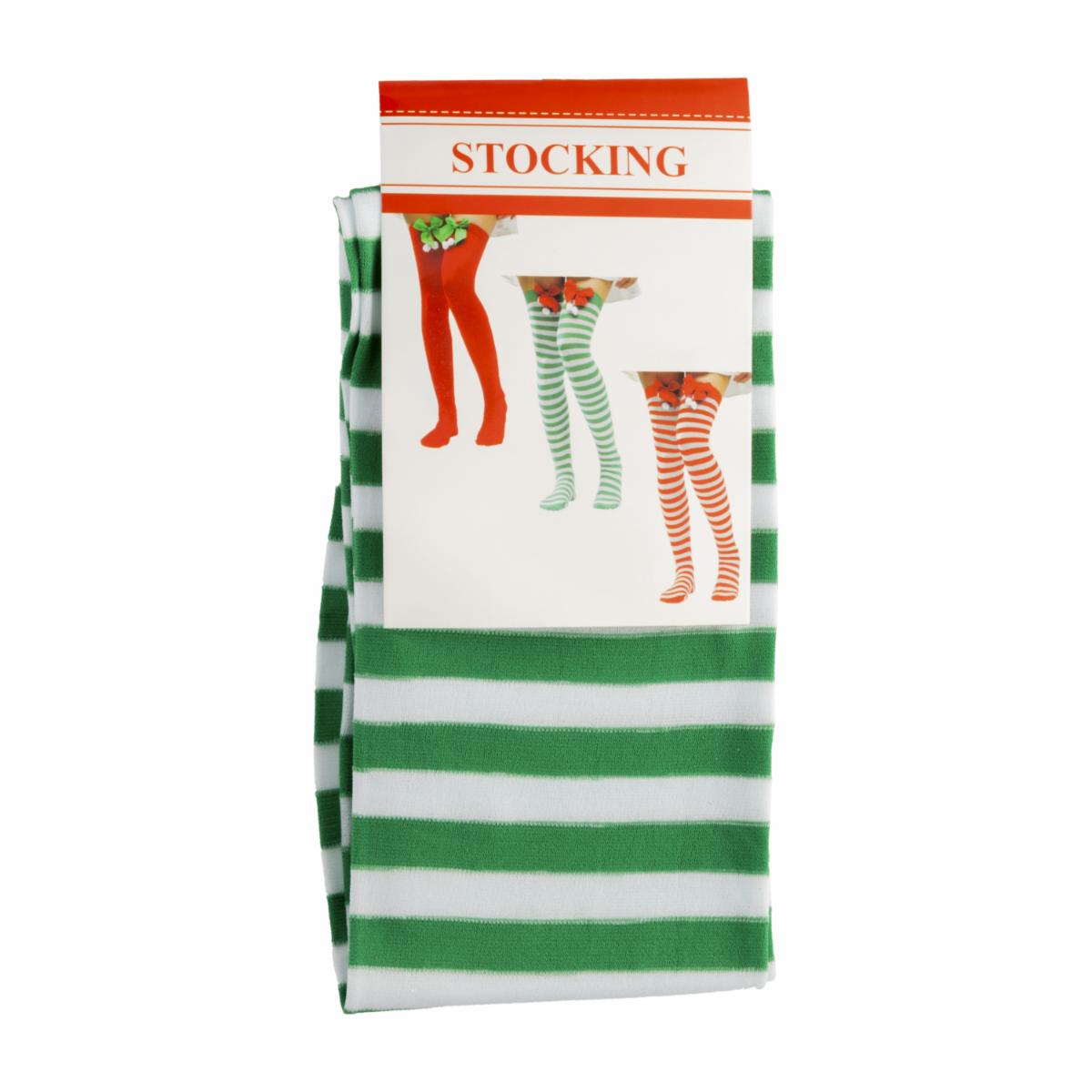 Disfraz De Medias Verde Con Blanco IMPORTADORA CUMPLEAÑOS 70 Cm - Imagen 2