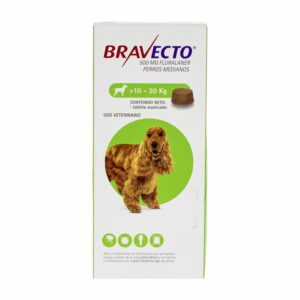 Antiparasitario Para Perros Externo De 10 A 20 Kg BRAVECTO De 10 Kg A 20 Kg
