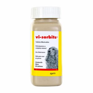 Multivitamínico Para Mascotas Vi-Sorbits En Tabletas Masticables SIMPARICA 150 G
