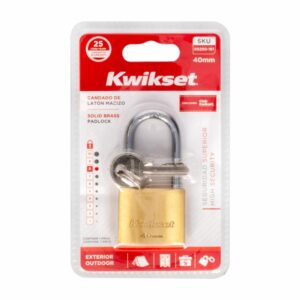 Candado Plano Gancho Largo KWIKSET 40MM