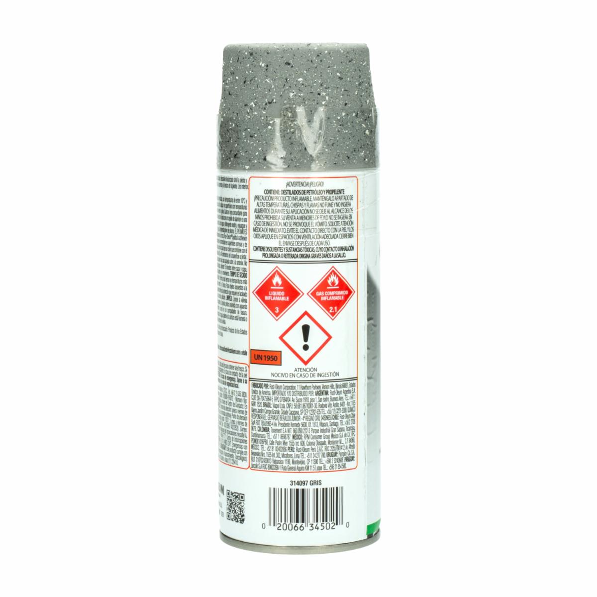 Acabado De Piedra Gris Texturado RUST OLEUM 340 G - Imagen 2