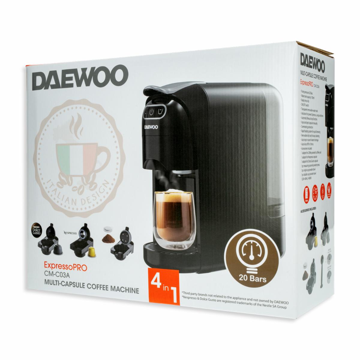 Máquina Cafetera Pro Capsula Expreso CM-C03A DAEWOO 1 Taza