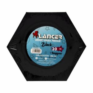 Lienzo Hexágono Negro LANCER 20 Cm