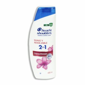 Shampoo Para Cabello 2 En 1 Suave Y Manejable HEAD & SHOULDERS 650 Ml