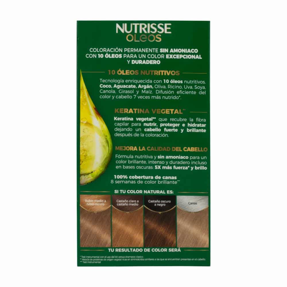 Tinte Para Cabello Oleo Rubio Cenizo GARNIER NUTRISSE N.712 - Imagen 2