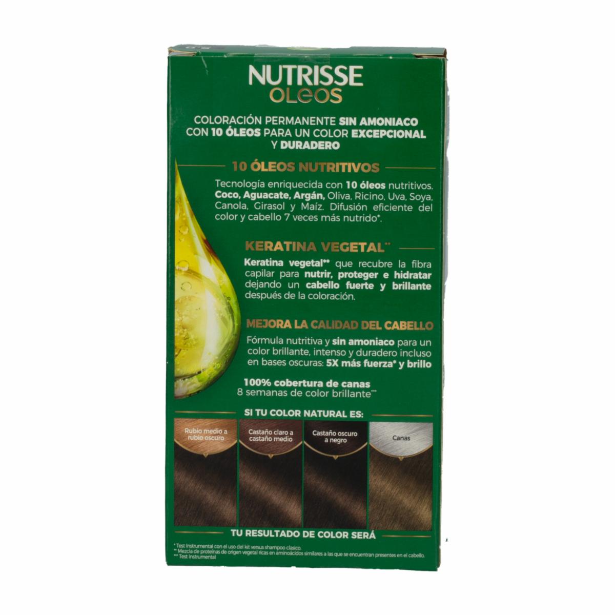 Tinte De Cabello Castaño Claro GARNIER NUTRISSE 5.0