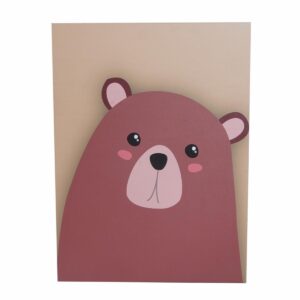 Cuadro Decorativo Mascotas Oso FREE HOME 40X30 Cm