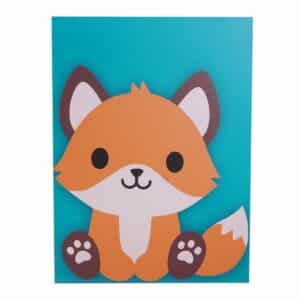 Cuadro Decorativo Mascotas Zorro FREE HOME 40X30 Cm