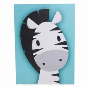 Cuadro Decorativo Mascotas Zebra FREE HOME 40X30 Cm