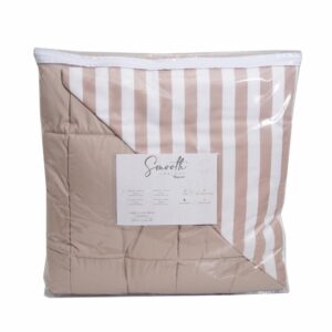 Edredón Smooth Stripe Taupe NOPERTI