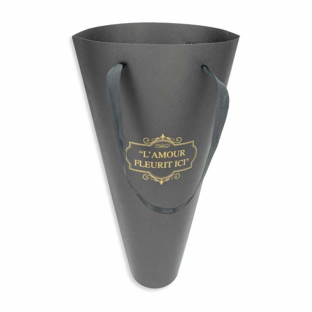 Bouquet Para Flores Negro San Valentin VALENTINA S.A. 28,7 X 26 Cm - Imagen 2